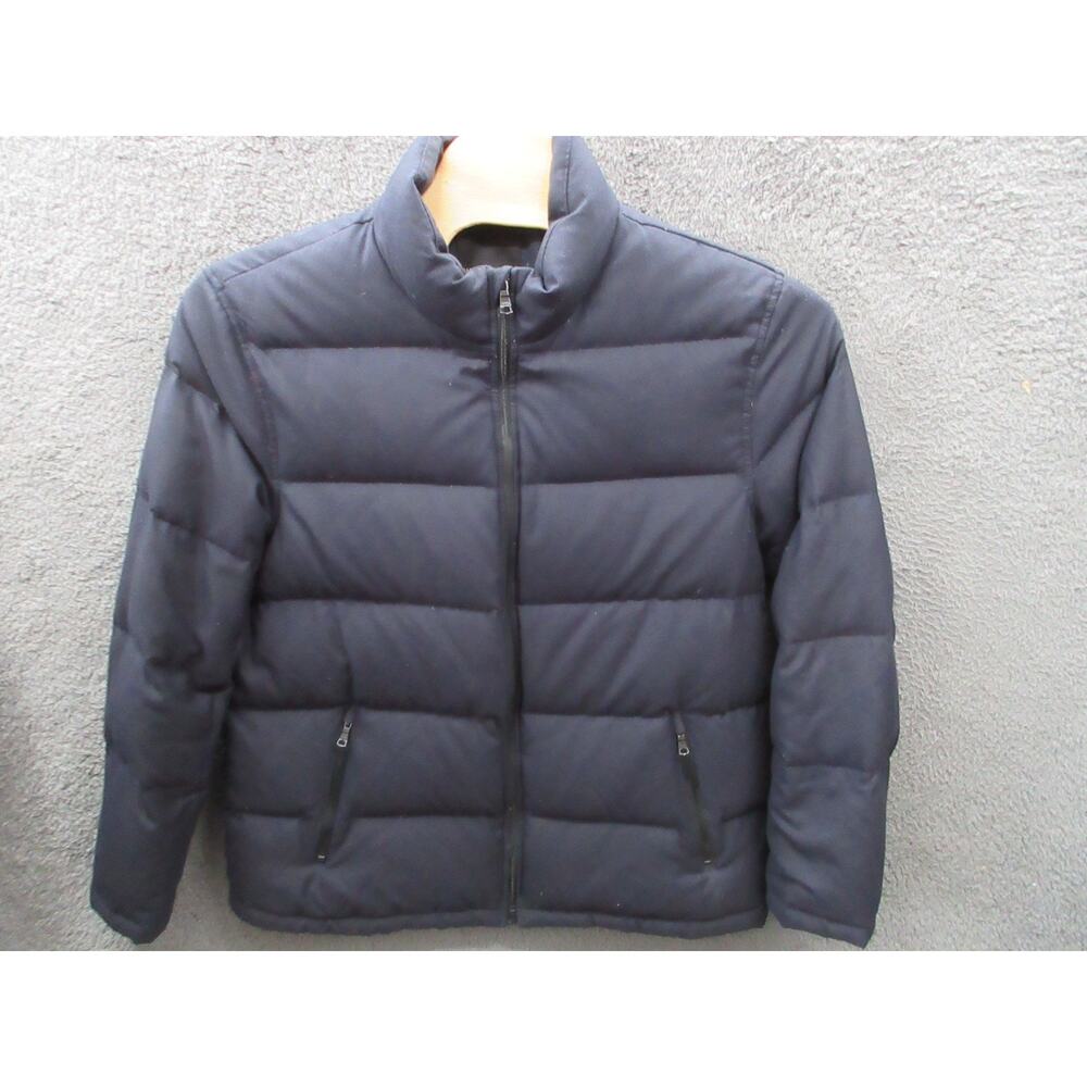 Banana Republic Wool Blend Black Down Filled Men's XL Wool Blend Puffer Jacket